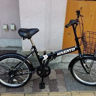 KAZATO[FKZ-206]20吋折り畳み自転車 外装6段/ブラック