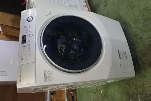 SHARP 19年式 ES-H10C-WL 10kg 洗い 6kg 乾燥 ドラム式洗濯乾燥機 エリア格安配達