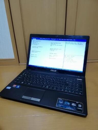 29-1ノートパソコン　ASUS　現状　中古　Windows　ジャンク　部品取りに　BIOS起動OK