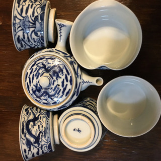 九谷焼　お茶セット　龍の絵 九谷焼 お茶セット 龍の絵
