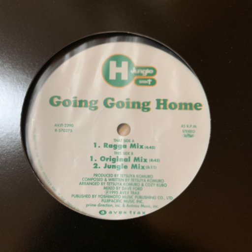 【ヴィニル】H JUNGLE WITH T「GOING GOING HOME」【レコード】