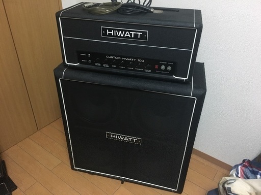 hiwatt custom100キャビネット、スピーカーケーブル付き
