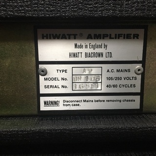 hiwatt custom100キャビネット、スピーカーケーブル付き