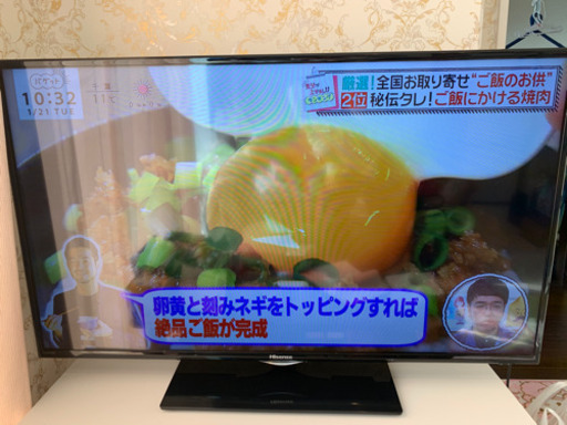 Hisense48インチダブルチューナー フルハイビジョンテレビ SHARP AQUOS Blu-rayPlayer セット