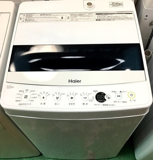 【送料無料・設置無料サービス有り】洗濯機 2019年製 Haier JW-C55D 中古