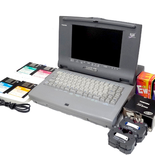 ワープロ モノクロ 液晶 東芝 JW-F510 Rupo ルポ フロッピー付き