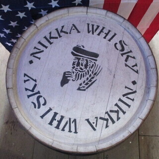 レア物 ニッカウイスキーの樽 高さ約75㎝／空樽・酒樽・NIKKA