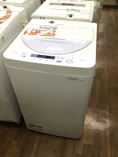 1年保証つき！SHARP 全自動洗濯機 ES-GE5A 5.5kg 2016年製