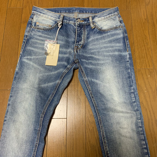 mnml M68 ミニマル 裾ZIPダメージ加工デニム 30インチ