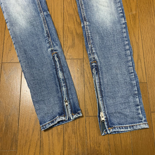 mnml M68 ミニマル 裾ZIPダメージ加工デニム 30インチ