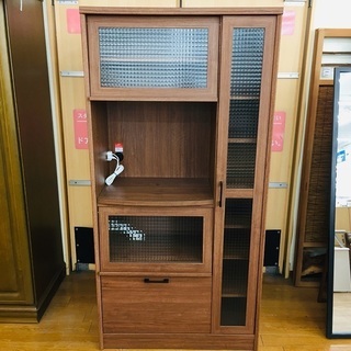 トレファク鶴ヶ島店】ガラス扉 キャビネット