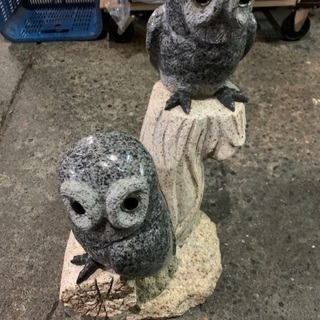 フクロウのオブジェ 中古 玄関などに | www.roasterscaparao.com.br
