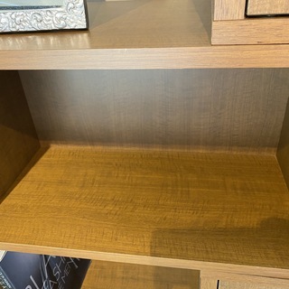 本棚 スライド式 シェルフ 茶 組立家具 格安 中古品 【公式通販】