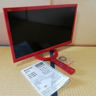 □美品□シャープ 24V型 AQUOS 液晶テレビ 外付HDD対応(裏番組録画) LC