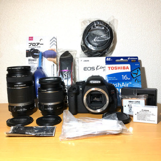 ♡キャノン EOS Kiss X5♡手振れ補正♡ダブルレンズ♡高画質&自