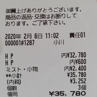 医療用ウィッグ（リアルエアーウィッグ）1日だけ使用。