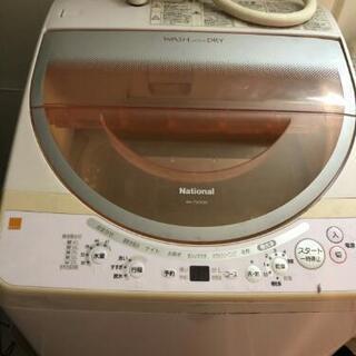 （0円　無料お譲り）洗濯機　National　全自動電気　薄ピンク