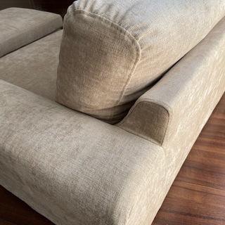 ★ほぼ未使用品★ カバーリングフロアソファオットマン付き LENON