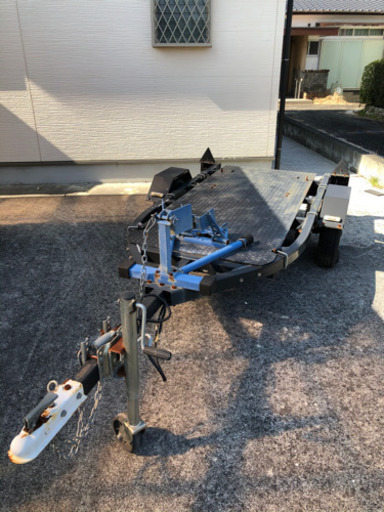 お取引決まりました。軽トレーラー バイク フラット 牽引 レース 福岡 