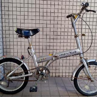 【中古0円・2/16まで】折りたたみ自転車(20インチ？)