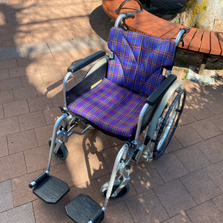 カワムラサイクル車椅子旅ぐるまKA6 紫コンパクト3回使用