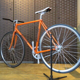 ■BRIDGESTONE ブリヂストン ピスト シングルスピード オレンジ クロモリ 公道走行不可 自転車 札幌発