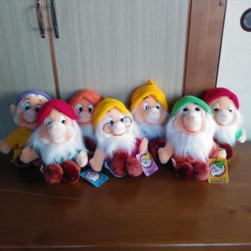 ７人の小人ぬいぐるみ昭和レトロ Yosayan 大阪のおもちゃ ぬいぐるみ の中古あげます 譲ります ジモティーで不用品の処分