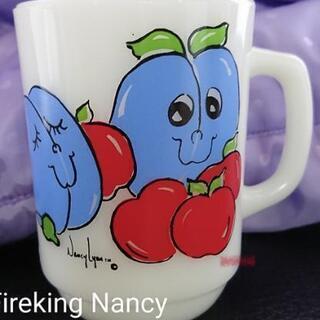耐熱ガラスマグカップ 【ファイヤーキング】Nancy Lunn ...