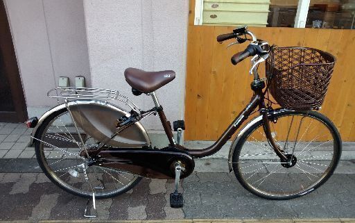 美品☆(本体のみ)Panasonic ViVi DX 26吋電動アシスト自転車(チョコブラウン)