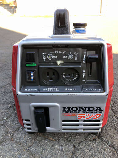 実演動画付 整備済 取説も見れる ホンダ 小型 デンタ 330W/400W 4サイクル 発電機 EM400　50/60Hz 現物確認 手渡し歓迎 初期不良対応可能