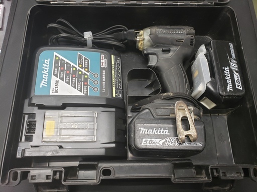 【中古】マキタ　インパクト　ドライバー　TD148DRTXB　18V　5.0Ah　フルセット