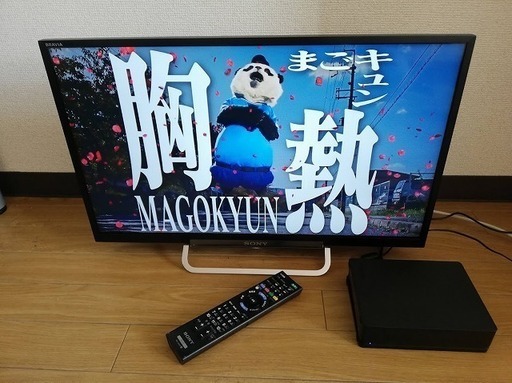 ◼️決定済◼️SONY ブラビア「無線LAN内蔵」24型液晶テレビ KDL-24W600A＆外付けハードディスク (1.0TB)セット