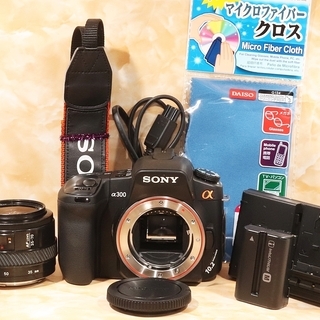 ★ボディ内手振れ補正&オートピント合わせ★ソニー α300 レンズセット ☆美品級＆ボディ内手振れ補正☆ソニー α300 オマケレンズセット