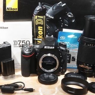 ☆極上美品＆ショット数9704回☆ニコン D750 超望遠300mm ダブル