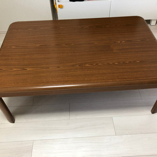 お値下げ!家具調コタツ リバーシブルコタツ布団付きの画像
