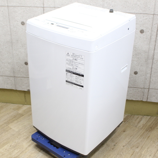R460)【高年式・美品！】東芝 TOSHIBA 全自動洗濯機 AW-45M7-W 4.5kg 2019年製 ピュアホワイト 単身 一人暮らし向け