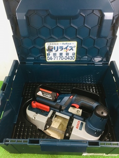 ボッシュGCB18V-LI 充電式バンドソー【リライズ野田愛宕店】【店頭取引限定】【中古品】1点限り早い者勝ち！