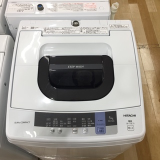 HITACHI 5.0㎏ 2018年製 全自動洗濯機 NW-50C 50Hz/60Hz 【トレファク 