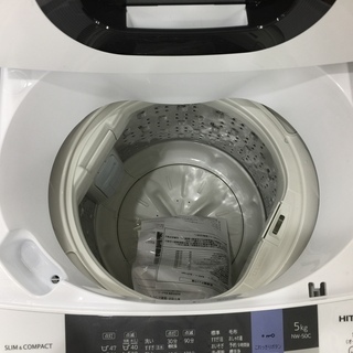 HITACHI 5.0㎏ 2018年製 全自動洗濯機 NW-50C 50Hz/60Hz 【トレファク 