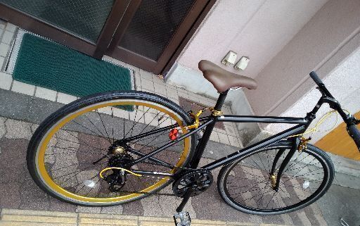 OSSO[オッソ]700c クロモリクロスバイク 7speed/リーフイエロー 