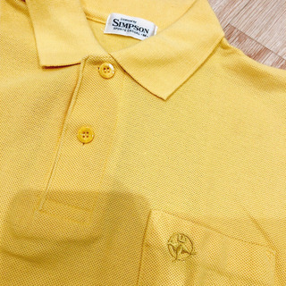 黄色  半袖ポロシャツ