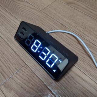 BRUNO LED電波時計 with USB ホワイト BCR0...