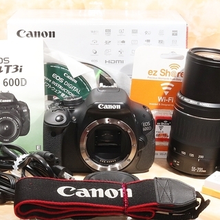 ☆極上美品＆スマホ転送＆希少海外モデル☆キヤノン EOS 600D 望遠