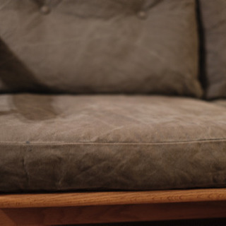 マルニ　オークフレームチェア　オットマン　ファブリックソファ　2P