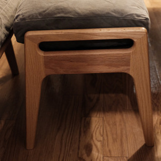 マルニ　オークフレームチェア　オットマン　ファブリックソファ　2P