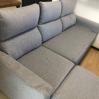 ソファ 【超美品】3〜4人掛けソファー オットマン付 取引中