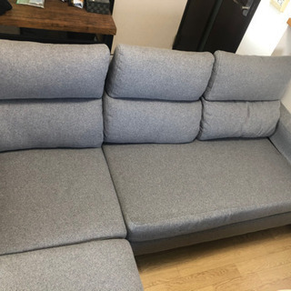 ソファ 【超美品】3〜4人掛けソファー オットマン付 取引中