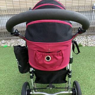 犬用エアーバギー Mサイズ ADDOME2（クランベリー色）