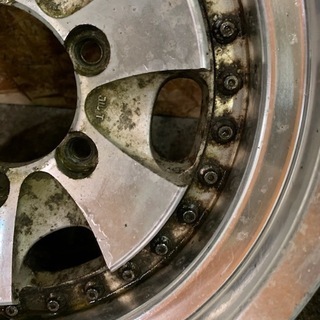 RAYS POWER VOLK 社外ホイール 15インチ 4本 8J6H139.7PCD+2 当時物 深