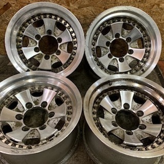RAYS POWER VOLK 社外ホイール 15インチ 4本 8J6H139.7PCD+2 当時物 深リム　(VHE23) クレジットカード QR決済可能 RAYS POWER VOLK 社外ホイール 15インチ 4本 8J6H139.7PCD+2 当時物 深